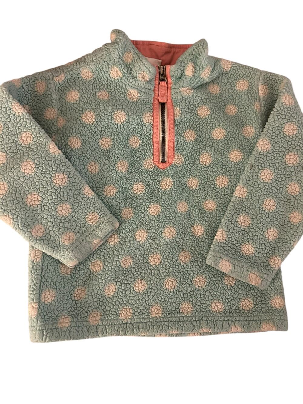Hanna Andersson blue dot fleece 110